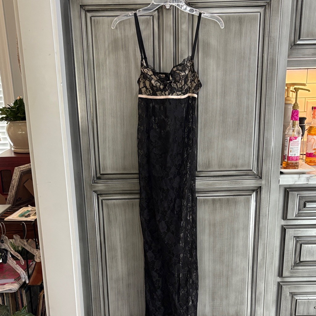 Fantasy Lingerie Black And Cream Lace